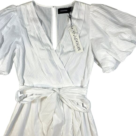 Minkpink Jessey Wrap Midi Dress NWT - S - Picture 4 of 7